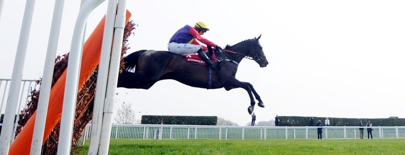Dashel Drasher and Matt Griffiths win the Citipost Novices' Hurdle at Cheltenham. 17/4/2019 Pic Steve Davies/Racingfotos.com