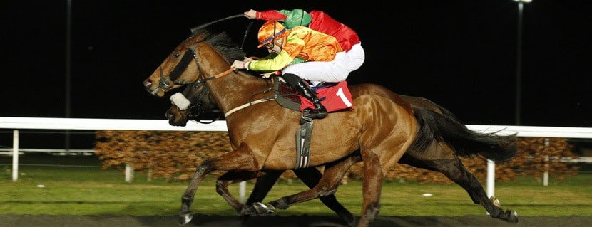 AGENT OF FORTUNE (Hector Crouch) wins The 32Red On The App Store Handicap Kempton 17 Feb 2020 - Pic Steven Cargill / Racingfotos.com