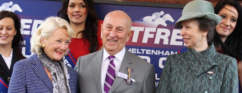 Mo and Fred Done with Princess Anne at Cheltenham. 16/3/2012 Pic Steve Davies/Racingfotos.com