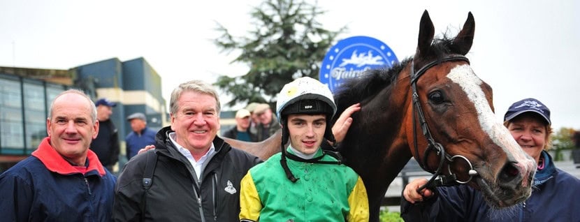Fairyhouse 20-9-17 TUDOR CITY in the winners enclosure with Tony Martin, John Breslin, Oisin Orr & Cathy O'Leary after winning the Fairyhouse Handicap.Photo Healy Racing / Racingfotos.com
