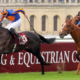 01.06.2025, Chantilly, Camille Pissarro with Ryan Moore up wins the Qatar Prix du Jockey Club at Chantilly racecourse, FRA. Photo GALOPPFOTO/Racingfotos.com