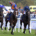 Blue and orange stripe cap is SCANDINAVIA with Tom Marquand 1st from right RAHIEBB 2nd in Betfred St Leger Sakes at Doncaster 13-9-25. Photo by Martin Lynch / racingfotos.com
