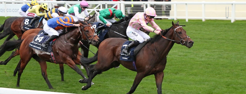 CICERO'S GIFT ridden by Jason Watson beating The Lion In Winter (14) in The Queen Elizabeth II Stakes (Group 1) at Ascot 18/10/2025 Photo Ian Headington / Racingfotos.com