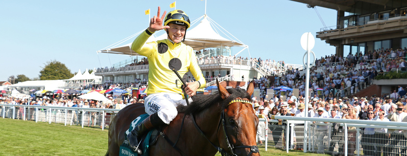BOW ECHO ridden by Billy Loughnane after winning The Qatar Sussex Stakes (Group 1) at Glorious Goodwood 29/7/2026 Photo Ian Headington / Racingfotos.com